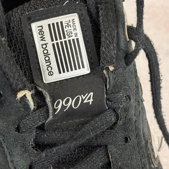 New Balance 990V4 Womens Size 8.5 Black Sneakers Running Shoes READ - Picture 2 of 15